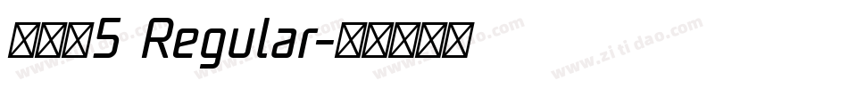 ケアゲ5 Regular字体转换